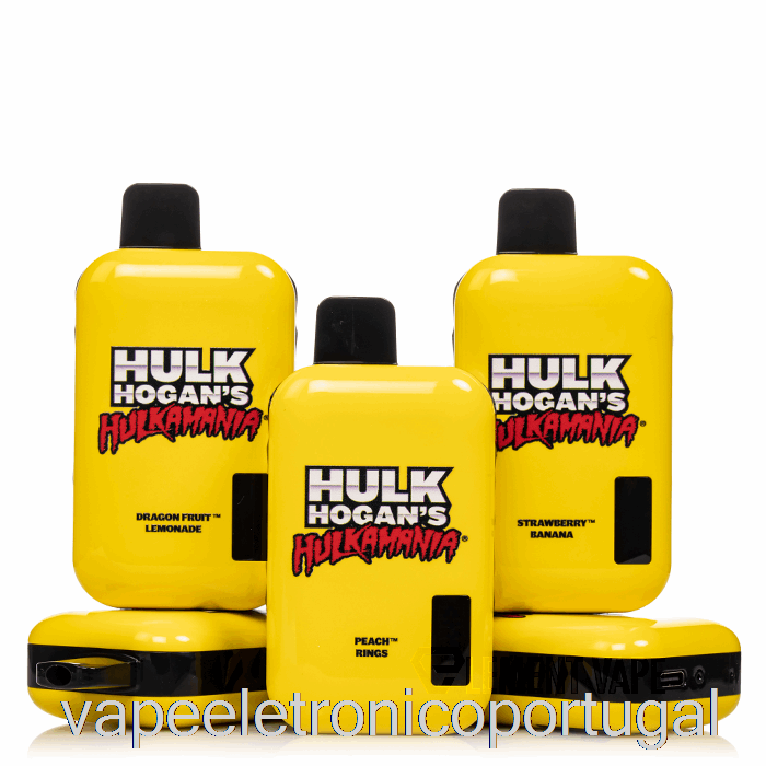 Vape Eletrônico Hulk Hogan Hulkamania 8000 Goma Branca Descartável